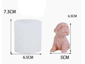 Molde silicona perrito bichon frise